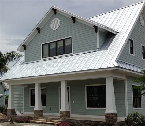 exterior silver metal roof house color combinations|metal roof siding color combinations.